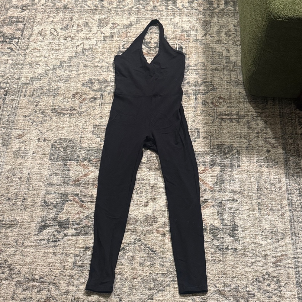 Aritzia Black Halter Jumpsuit